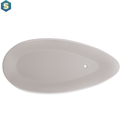 Ванна отдельностоящая матовая Amidicon Santorini 166x78 из литого камня SANTORINI_166_MAT