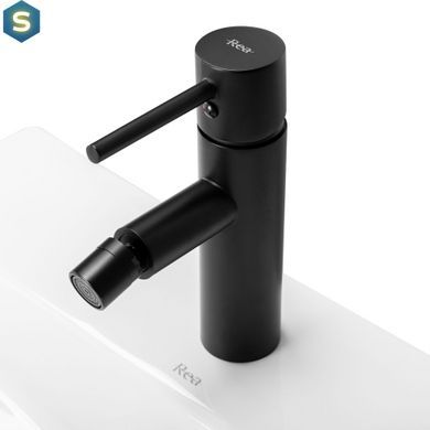 Смеситель для биде Rea Tess black REA-B5006, Черный/золото