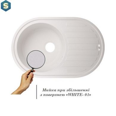 Кухонная мойка Lidz 780x500/200 WHI-01 (LIDZWHI10780500200), Белый
