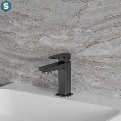 Змішувач для умивальника Omnires Parma grafit PM7410GR, Графит