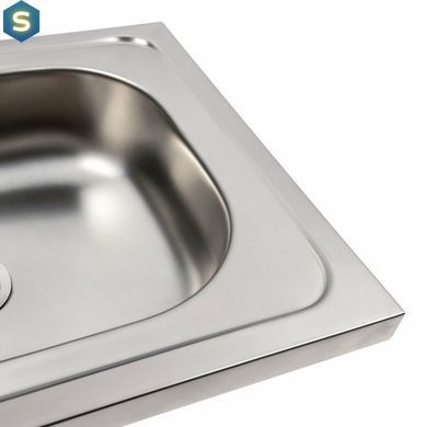 Кухонна мийка з нержавіючої сталі Platinum 4050 (0,4/120 мм), Нержавіюча сталь