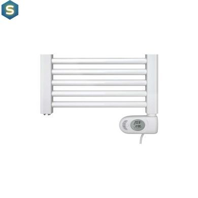 Рушникосушка електрична Zehnder Aura 1226 x 500 мм біла 750 Вт з проводом (PBEZ-120-50-MQ-SC), Білий, Праве, Електронний