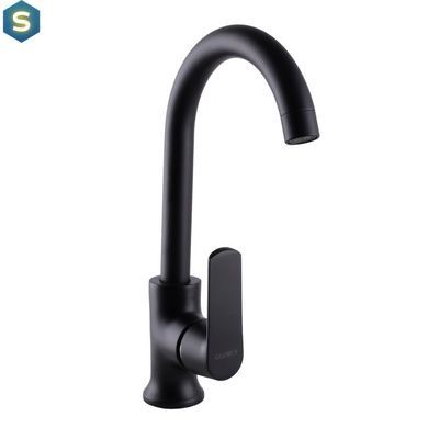 Змішувач для кухні Globus Lux Laguna GLA-0203SL-10-BB, Черный матовый
