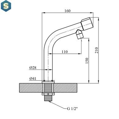 Монокран Kroner KRP Edelstahl Klassisch - ESG097 CV022971, Хром матовый