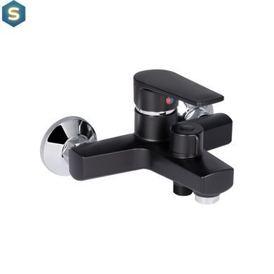 Змішувач для ванни Brinex 35B 006N, Черный матовый