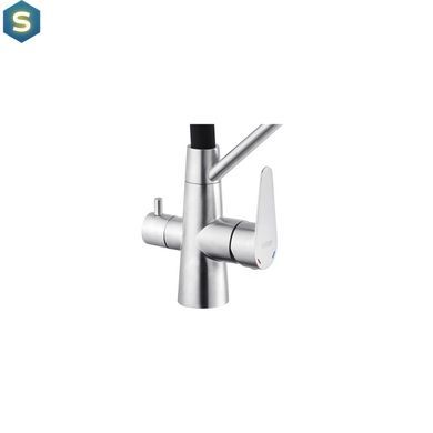 Смеситель для кухни с подключением к фильтру Kroner KRP Edelstahl Klassisch - ESG03817BLK CV027936, Нержавеющая сталь