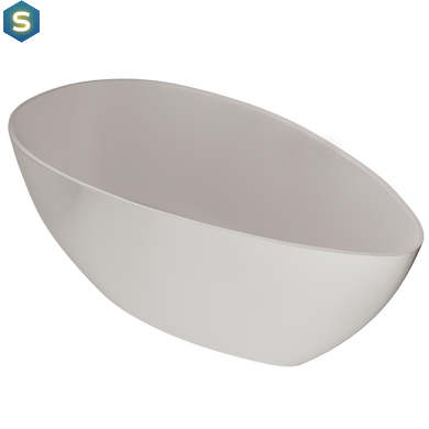 Ванна отдельностоящая матовая Amidicon Santorini 166x78 из литого камня SANTORINI_166_MAT