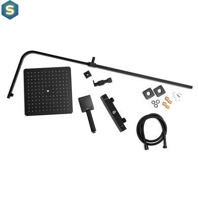 Душова система Yoka Cube 30 Black з термостатом BP.CUBE-THERM-30-BLK, Черный матовый