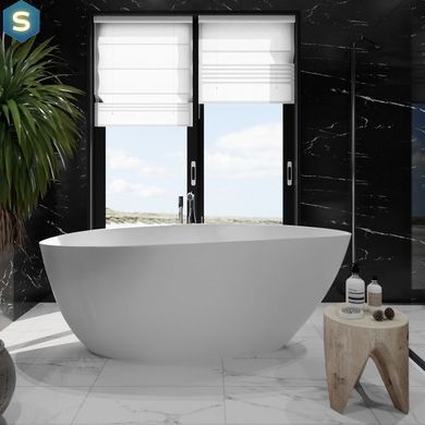 Ванна отдельностоящая матовая Amidicon Santorini 166x78 из литого камня SANTORINI_166_MAT