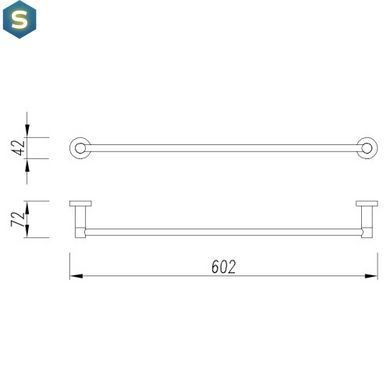Полотенцедержатель Omnires Modern Project gold MP60216GL, Золотой