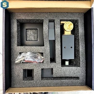 Набор для гигиенического душа со смесителем Dusel Gani Black 233989001, Черный маовый