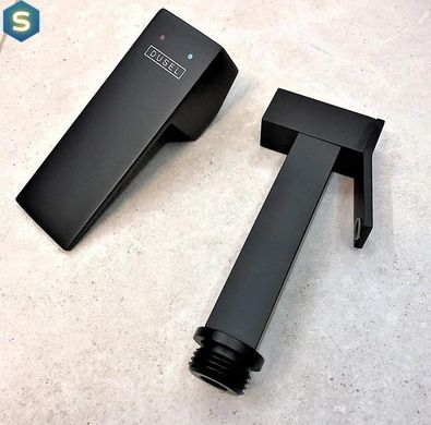Набор для гигиенического душа со смесителем Dusel Gani Black 233989001, Черный маовый