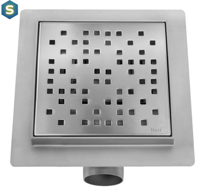 Трап для душа Rea Dots 15x15 nickiel brushed REA-G6203