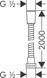 Шланг для душа 200 см Hansgrohe Isiflex 28274000