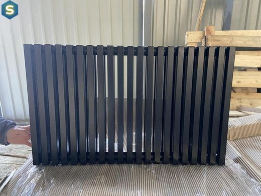 Дизайнерский радиатор трубчатый Betatherm Quantum 2 H-500 мм, L-845 мм с нижним подключением BQ 2050/21 9005M 88, Черный матовый