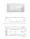 Ванна акриловая Radaway Mirella 160х70 + ножки WA1-48-160x070