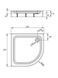 Душевой поддон Radaway Laros A 85x85 Compact SLA8585-01