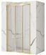 Душові двері Rea Alex 100 brushed gold REA-K2500, прозорий, золотий