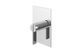 Душевая система Kohlman Dexame chrome + BOX скрытого монтажа QW220DSP3, Хром