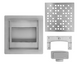 Трап для душа Rea Dots 15x15 nickiel brushed REA-G6203