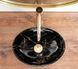 Умывальник Rea Sofia mini black marble shiny накладной REA-U6963, Черный матовый