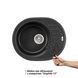 Кухонна мийка Lidz 620x500/200 GRF-13 (LIDZGRF13620500200), Графит