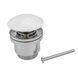 Донний клапан Frap F60-8, автомат, з білою керамічною кришкою, 1 1/4", білий/хром, Білий
