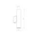 Світильник Nowodvorski 10753 Fourty Wall M GU10 2x10W IP20 Bl
