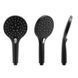 Душевая система Yoka Saba 25 black с полкой и краном BP.SABA25-BLK, Черный матовый