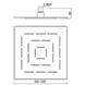 Верхній душ Jaquar Maze OHS-CHR-1629, Хром