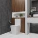 Унитаз-компакт Koller Pool Kvadro Smart Tornado с сиденьем Soft Close KR-0610-RQ-C+KR-0610-RQ-T, Белый
