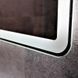 Зеркало Dusel DE-M3051 75x100 с часами, Белый