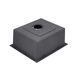Кухонная мойка Kroner KRP Schwarze - 5050HM PVD (3,0/1,0 мм) CV022793, Черный/золото