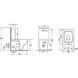 Унитаз-компакт Qtap Crow безободковый с сиденьем Soft Close QT05222170W, Белый