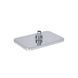 Верхний душ Qtap Hlavova 260x180 мм прямоугольный QTHLA107CRM45784 Chrome/Black, Черный матовый