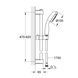 Душовий гарнітур Grohe QuickFix Vitalio Start 100 26032000, Хром