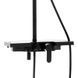 Душевая система Yoka Saba 25 black с полкой и краном BP.SABA25-BLK, Черный матовый