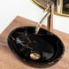 Умывальник Rea Sofia mini black marble shiny накладной REA-U6963, Черный матовый