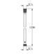 Шланг Paffoni 120 см black matt ZFLO079NO, Черный матовый