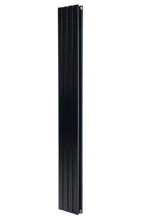 Вертикальный дизайнерский радиатор отопления Arttidesign Terni II 4/1800/236/50 чёрный матовий, Черный матовый