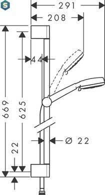 Душовий набір Hansgrohe Crometta Vario 0.65 см 26651400