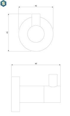Крючок Omnires Modern Project gold MP60110GL, Золотой