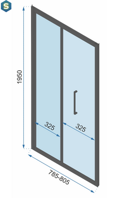 Душевая кабина Rea Rapid Fold 100x80 black REA-K6423 + REA-K6418, Черный матовый, Универсальная, прозрачный, черный матовый