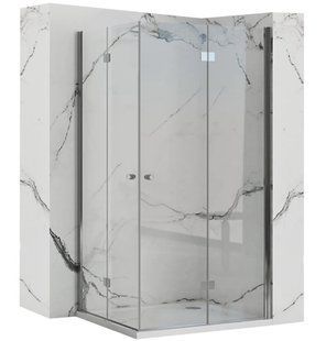 Душова кабіна Rea Fold N2 90x100 chrome REA-K7442 + REA-K7439, Хром, Універсальна, прозорий, хром