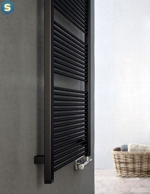Рушникосушка водяна Terma Mike 735x530 Ral 9005 Soft WGMIK073053KS95SX, Черный матовый