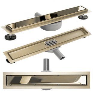 Душевой канал Rea Pure Neo mirror gold pro 100 см REA-G5611