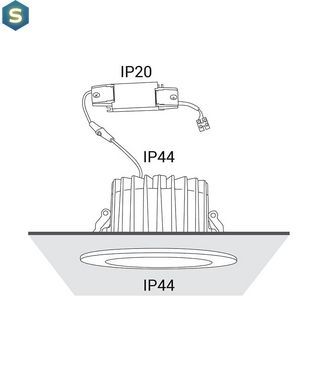 Точечный светильник Nowodvorski 8773 CL KEA LED 20W 3000K 1150Lm IP44 Wh