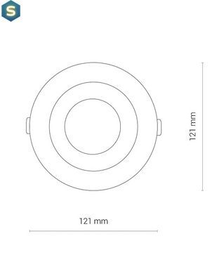 Точечный светильник Nowodvorski 8773 CL KEA LED 20W 3000K 1150Lm IP44 Wh