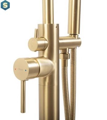 Змішувач для ванни Rea Mono brushed gold підлоговий REA-B2716, Золотий