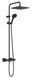 Душова система Hansgrohe Vernis Shape Showerpipe 240 1jet EcoSmart з термостатом Matt Black 26429670